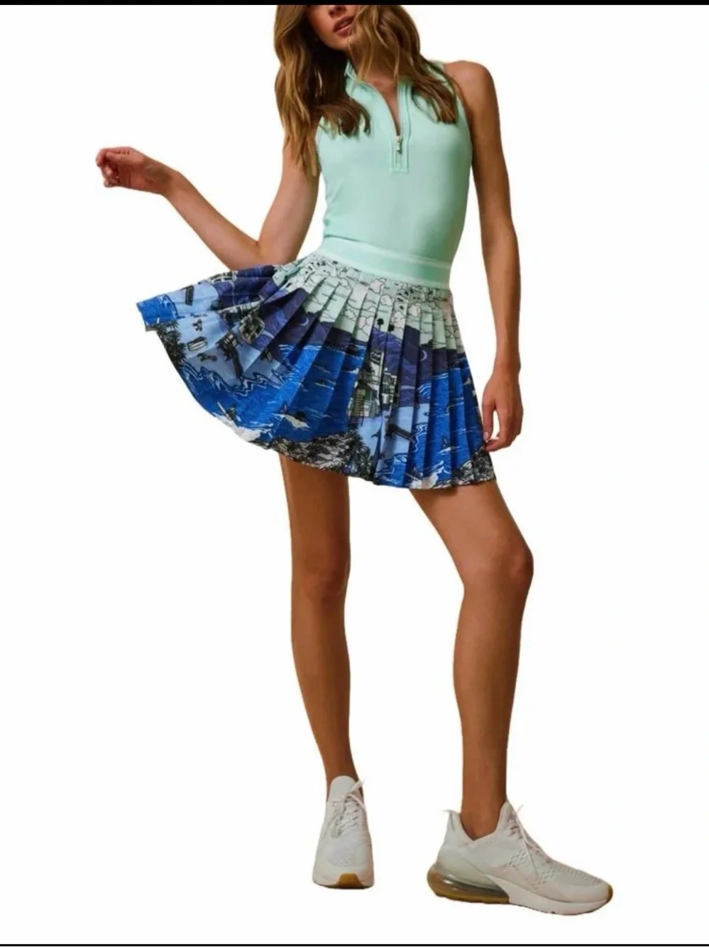 Greyson Womens Coastal Dream Leo Golf Skirt Zuma Multi